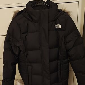 The North Face Black Hooded Puffer Coat